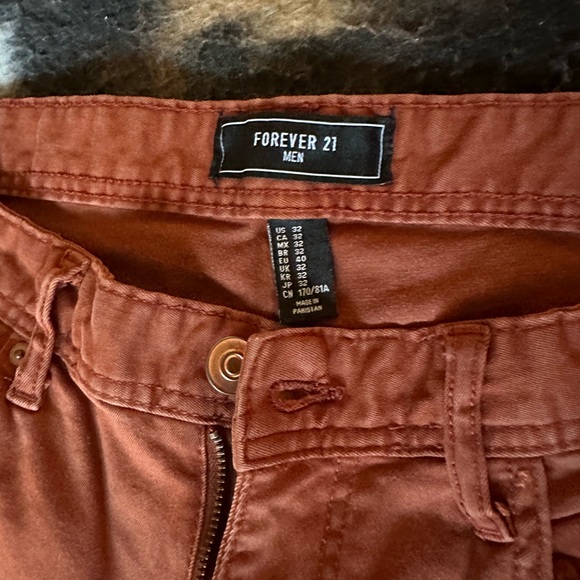 Forever21 Jeans rust terracota Size 32 Men - Picture 2 of 9